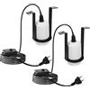 PORFOYO 2 portalampada riscaldante E27 in ceramica, portalampada per rettili, dimmerabile, 1,8 m, con interruttore, testa in ceramica per terrario, tartaruga, barba