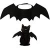 Generic Ali di pipistrello per animali domestici per Halloween, perfette per gatti, cuccioli, carine, cosplay, accessori per travestimento divertente per feste di animali domestici