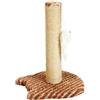 Generico Tira Graffi Albero, Tappetino Corda Pallina Mouse Topo, Gatti Adulti Cuccioli Piccoli, Calmante Unghie Gatto Accessori, Gioco Casa TiraGraffi Graffiatoio Altezza 27 Cm (BIANCO-ARANCIONE)