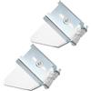 Ciieeo 2 Pezzi Protezione 304 Inox Acciaio Banco da in Smerigliatrice e Resistente alla Corrosione Copertura Anti-spruzzo 17x12x7cm Officina e Laboratorio
