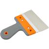 TRADE 4 YOU LTD Spatola per intonaco in acciaio inox, coltello rigido per nastratura e riempimento per cartongesso con manico ergonomico in gomma, strumento per giunture, scremature, intonacatura e rendering per la