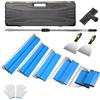 Sweylomi Spatole per Stucco Kit,15 cm, 25 cm, 40 cm, 60 cm, 80 cm | Asta Telescopica 80-135cm, Per Stucco, Intonaco E Cartongesso | In Valigetta