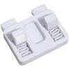 KiraKira Stazione di saldatura Helping Hands: lente d'ingrandimento rotante a 360° e clip a coccodrillo per riparazione di circuiti stampati, terza mano flessibile (bianco)