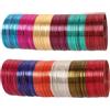 Touchstone Collezione di braccialetti indiani in lega di bollywood ricchi di metallo 12 splendidi braccialetti dal vivo per donna Set di 144