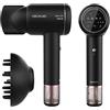 Cecotec Asciugacapelli con motore digitale Brushless Bamba IoniCare RockStar Ion Touch. 1600 W, Ion reale, Touch screen, Accessori con attacco magnetico: diffusore e ugello concentratore, cavo 1,8 m
