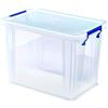 Bankers Box Prostore scatola porta oggetti in plastica con coperchio, 18,5 litri, impilabile, scatole per armadio super resistenti, dimensioni 28x32x20 cm, contenitori plastica trasparente, 1 unità