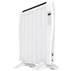 EVVO C6 Radiatore Emettitore Termico Bianco, 900 W, fino a 12 m2, Installazione Pavimento o Parete, Google Home, 6 elementi, Blocco bambini, Wi-Fi, Telecomando, Timer, Display LCD