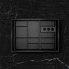 neoro n50 StyleBox set per igiene orale per mobile a partire da La: 60 cm (scomparto estraibile alto), BN060.Set2, n50 nero opaco/rovere nero [Mobili da Bagno > Accessori per Mobili da Bagno]