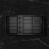 neoro n50 StyleBox set per hairstyling e igiene orale per mobile a partire da La: 80 cm (scomparto estraibile alto), BN080.Set2, n50 nero opaco/rovere nero [Mobili da Bagno > Accessori per Mobili da Bagno]