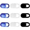 GENERIC Copertura per webcam (9 pezzi, ultra sottile da 0,069 cm, copertura privacy per fotocamera, per laptop, desktop, PC, MacBook Pro, iMac, Mac mini, smartphone, forte adesivo, 3 bianchi e 6 neri, per