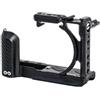 Generico Gabbia Rabbit per fotocamera, compatibile con Canon, telaio protettivo V1 | Kit gabbia a sgancio rapido, alluminio 6061, titanio anodizzato, 126.5*50*90mm, 124.63g(Black)