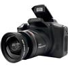 MZZYG Videocamera Fotocamera SLR HD Videocamera Teleobiettivo Obiettivo Grandangolare Zoom Digitale 16X Registrazione