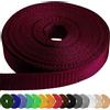 TECEUM Cinghia 25-50mm, 5-46m Nastro in Robusto Fai da Te | Cinghia tessuta PP impermeabile 1-2, 5-50 yds per cucito, campeggio, riparazione zaini, borse e collari per animali