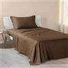 Caleffi Completo Lenzuola Una Piazza e Mezza 130x200 Cotone 100%, 1 Federa | set con lenzuolo sotto, sopra e 1 federa, per letto 1 piazza e mezza, morbide e fresche