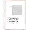 Pix FRAMES Cornice portafoto 50x70cm - Cornice portafoto in legno - Grigio | Cornice portafoto in legno con plexiglass - Cornice in legno da appendere - Cornice portafoto in legno - da appoggio