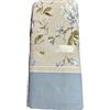 Generico Completo Lenzuola Matrimoniale Renato Balestra Art. Flower - Cotone Stampato - Set Letto Elegante e Confortevole (Azzurro)