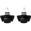 Curlingooㅤㅤ Parti della ruota anteriore in gomma per robot aspirapolvere compatibili con aspirapolvere Mova P10 Pro Ultra/P50 Pro Ultra/V50 Ultra Complete/S10/S20 Ultra (nero, 2 pezzi)