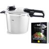 Fissler, Vitavit® Premium Pentola a pressione (6 L, Ø 22 cm), 4 livelli di cottura incl. cottura a vapore, cestello e libro omaggio in tedesco, induzione, Made in Germany