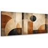 Wallazz Stampa su Tela Canvas Astratta - Quadri Moderni Soggiorno - Arte Astratta per Soggiorno, Camera da Letto, Ufficio e Arredamento Casa 70x140 cm
