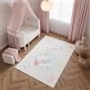 TAPISO Kids Tappeto per Bambini Stampato Colorato Giraffa Spazio Cameretta Facile da Pulire Antiscivolo Lavabile a 30 Gradi Resistente Oeko-Tex 120 x 170 cm
