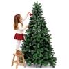 BAKAJI Albero di Natale Super Folto con Base a Croce in Metallo Pieghevole di Altissima Qualità, Montaggio Facile con Rami Foltissimi (Verde Canada, 180 cm)