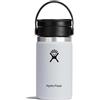 Hydro Flask - Coffee Flask - Termos da viaggio per caffè 354 ml (12 oz) - Acciaio inossidabile con isolamento sottovuoto e coperchio a prova di perdite - Wide Mouth - White