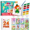 ZMLM Libri da Colorare gadget compleanno bambini, mini libri da colorare Carta per Pittura ad acqua per di 4-8anni Bambini Regalo Gadget Regalini fine Festa Compleanno (Elfo)