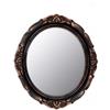 YCHMIR Specchio decorativo vintage specchio per soggiorno 37,5 x 33,3 cm ovale marrone