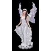 Generic Figura elfo sposa con velo rosa | Elfo figura angelo fata matrimonio statua decorazione regalo