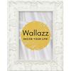 Wallazz Cornice Portafoto in Legno Pregiato - Made in Italy - Vetro Sintetico Infrangibile Crilex - Disponibile in Diverse Varianti - Design Italiano e Qualità Artigianale, 70x100cm Bianco