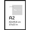Pix FRAMES Cornice portafoto 42x59,4cm (A2) - Cornice portafoto in legno - Nero