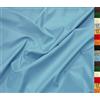 A-Express Tessuto in Morbida Ecopelle Spandex Elastico Finta Pelle Materiale Aspetto Opaco Vinile Similpelle 140cm 55 Larghezza 230 gsm Senso Unico Elastico Venduto al Metro - 50cm x 140cm Cielo Blu