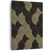 ARTTOR Moderno Quadro su Tela 50x70 cm Verticale Astratto - 4880 | E Ruote Nero Quadro Decorativo Piccolo Soggiorno Camera da Letto Decorazione da Parete Arte da Parete ARTTOR