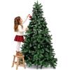 BAKAJI Albero di Natale Super Folto con Base a Croce in Metallo Pieghevole di Altissima Qualità, Montaggio Facile con Rami Foltissimi (Verde Canada, 210 cm)