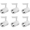 MZZYG Set Faretto A Binario A LED COB Spot di Illuminazione A Binario A LED for Decorazioni Domestiche Luci for Camera da Letto Lampada A Binario Faretto A LED Super Luminoso(Only 6PC White,12W)