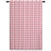 ggaimwf Camera da letto con tende a quadretti Plaid Check .Tende rosa baby per ragazze .Soggiorno Trattamento finestre da fattoria. Tende a pieghe a matita Tasca per asta. 107x160cm, 1 pannello.