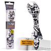 Gifts for Readers & Writers Thinking Gifts Flexilight LED 2 in 1 - Bianco e Nero | 2 batterie incluse, luce da lettura a clip, segnalibro 2 in 1, piccola, leggera e luce soffusa