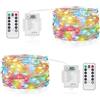 Vacoulery Stringa Luci LED a Batteria, 5M 50 LEDs 8 Modalità Lucine led Decorative IP65 Impermeabile con Telecomando, Timer e Dimmer per Interni e Esterni, Natale, Feste