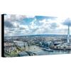 Wallazz Quadri Moderni Soggiorno Londra, Big Ben, Telephone, Skyline - 100% Made in Italy - Stampa HD su Tela Canvas - Quadro Camera da Letto - Qualità Artigianale - 70x140cm
