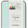 schlafgut Casual Lenzuolo con angoli da 90x190cm a 100x200cm, 100% cotone organico, Petrol Light