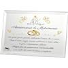 Generico Regalo Anniversario di Matrimonio | Targa in Cristallo per Anniversario | Idea Regalo Nozze d'oro, argento, diamante