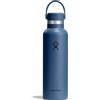 Hydro Flask - Standard Flex Cap 621 ml (21 oz) Bottle - Acciaio Inox, Ermetico, Compatibile con Portabicchieri - Isolato Freddo 24 Ore & Caldo 12 Ore - Harbor Blue