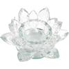 Wankd Portacandele in Cristallo di Loto - Vetro, Supporto Tealight, Candela di Fiore