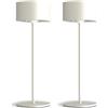 CALEX Lampada da tavolo Serino, ricaricabile, senza fili, Dimmerabile, luce calda, impermeabile, alluminio, Sabbia, Confezione da 2