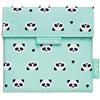 Roll'eat ® - Snack'n'Go Animals, Borsa per panini riutilizzabile, ecologica, senza BPA, panda