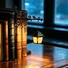 DAZZTIME Lanterna per Biblioteca,Lampadario per Libreria,Mini Fermalibri Decorativo | Lanterna Decorativa per Libreria,Lampada da Libreria per Biblioteca,per studio, angolo lettura