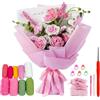 BoloShine Kit Uncinetto per Principianti, Rose e Bouquet Kit All'uncinetto Kit di Partenza con Video di Lstruzioni, Arredamento Creativo per la Casa, Regalo di Compleanno Ideale per Mamma e Sorelle
