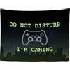 Ulticool - Appeso a Parete Decorazione - Do not disturb I am gaming - 200 x 150 cm Grande Murale Manifesto - Accessori Casa Soggiorno Camera da Letto Soffitto
