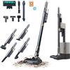 Cecotec Aspirapolvere Scopa senza Fili con Base Autovuotante Scoba 3000 Station. Motore Digitale Brushless 210W, Pressione Aspirazione 20kPa, Autonomia 40 Min, 2 Modalità, Spazzola Jalisco, Accessori
