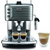 De'Longhi SCULTURA ECZ351.GY Macchina da Caffè Espresso Manuale e Cappuccino,Caffè in Polvere e in Cialde E.S.E.,SPEGNIMENTO AUTOMATICO, Serbatoio Estraibile da 1.4L,Potenza 1100W, Scaldatazze, Grigio
